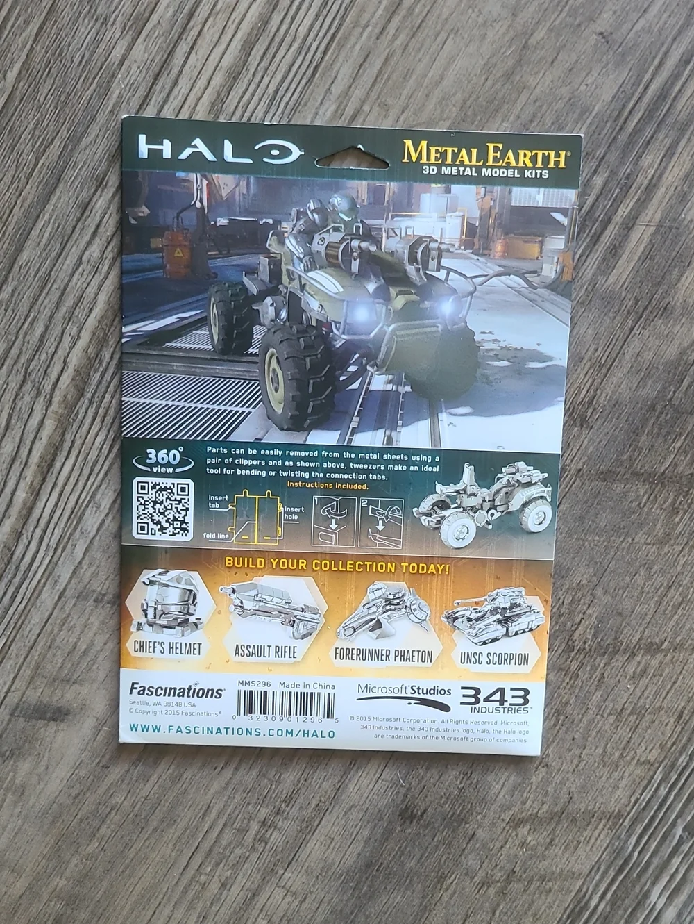 Metal Earth 3D Metal Model Kit - HALO - UNSC Gungoose Museum Quality